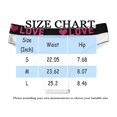 thumbnail image 7 of Lunuaoe Women's "LOVE" Waistband Cotton Briefs, Sporty Triangle Panties, Breathable Mid-Low Waist Underwear, 7 of 7