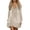 dress62-Beige, variant on LEKWK Velvet Dress for Women Long Sleeve V-Neck Quarter Zip Mini Dresses with Ruffle Hem Flowy Relaxed Fit Fall Elegant Partywear Green XXXL