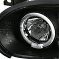 thumbnail image 6 of Spec-D Tuning Black Dual Halo Projector Headlights Compatible with 1993-1998 Volkswagen VW Golf, 1995-1998 Volkswagen Cabrio, Left + Right Pair Headlamps Assembly, 6 of 7