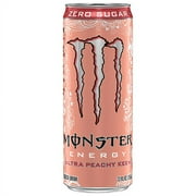 Monster Energy, Ultra Peachy Keen, Sugar Free Energy Drink, 12 fl oz, 12pk