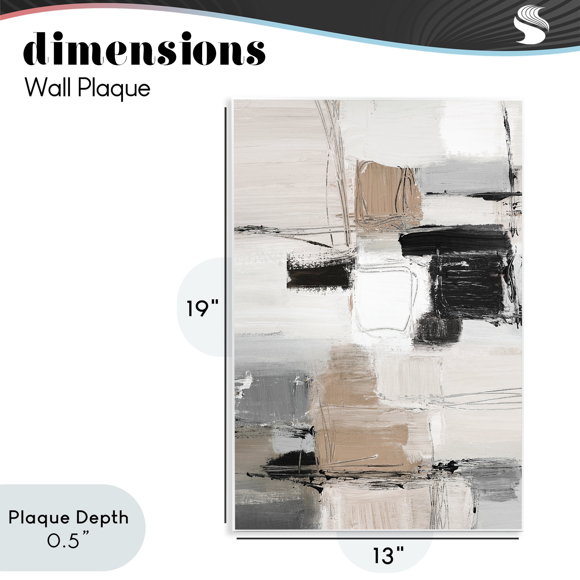 Stupell Industries Contemporary Neutral Variety Wall Plaque Art, design by Lanie Loreth