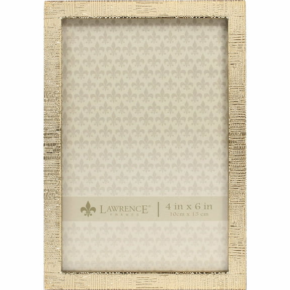 Fashion Gold-Tone 4X6 Linen Photo Frame (4.88 X 6.73) Made In China -Jewelry By Sweet Pea
