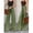 Green-XL, variant on Womens Green High-Waisted Wide-Leg Denim Jeans, Casual Flare Pants