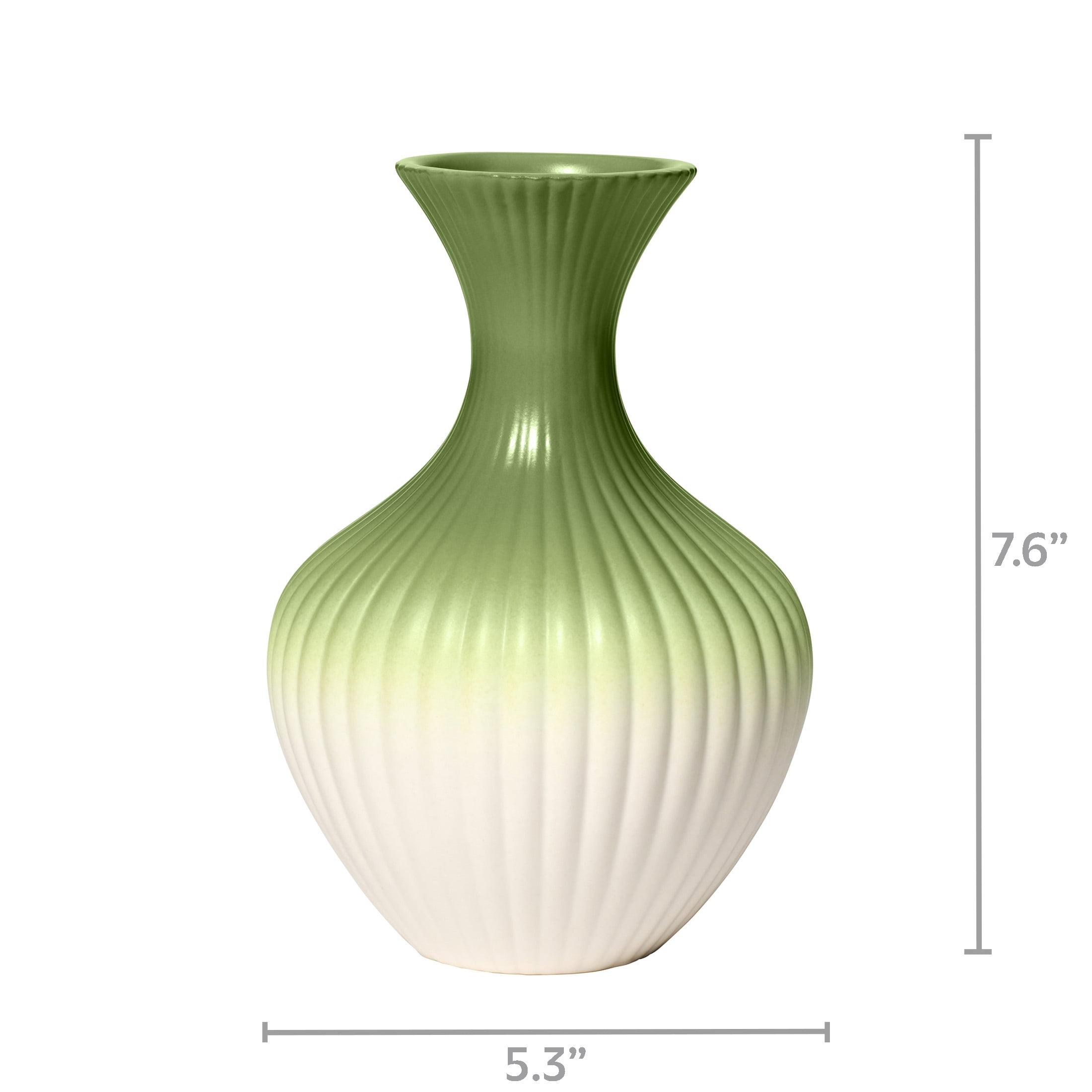 Temi Coker for Walmart Ceramic Decorative Vase, Green