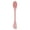 Pink, variant on Double Ended Silicone Mask Applicator Brush For Face Mask Application And Gentle Skin Massage