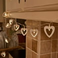 thumbnail image 1 of LINLIN Wooden Heart String Lights, Heart Shaped Fairy Lights 20 LED 2.2M Battery Operated Outdoor Garden Lights for Wedding Bedroom Festival Decoration, 1 of 7