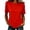 Red, variant on Elegant Solid Crewneck Short Sleeve T Shirt for – Everyday Comfort Top with Soft Knit and Classic Fit Long Sleeve Layering Tops for Women's Graphic Womens Compression Shirt Neck Tops