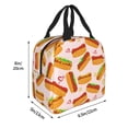 thumbnail image 3 of Lsque Hot Dog In Heart Pattern Lunch Bag Women/Men Insulated Lunch Box,Small Leakproof Cooler Food Lunch Containers Reusable High Capacity Lunch Tote Bags, 3 of 6
