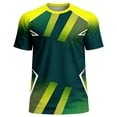 thumbnail image 2 of COSFO Short Sleeve Men T Shirts Brazil Football Mesh Graphic Tees Crew Neck Pullover Relaxed Fit Summer Patriotic Tops, 2 of 7