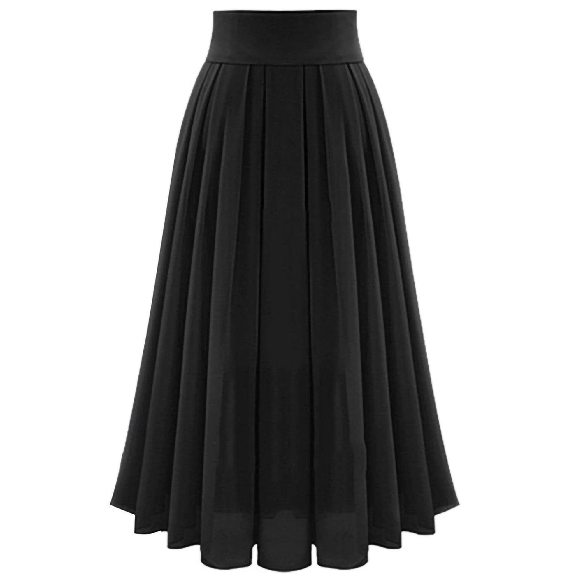 High waisted maxi skirt chiffon best sale