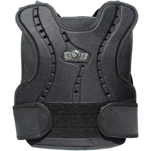 GENx Paintball GXG Black Chest Protector Front/Back New