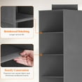 thumbnail image 5 of Lifewit 7 Compartments Hat Organizer for Baseball Caps, 1 Pack Hat Rack Hanging Storage Organizer, Non-Woven Fabric Display Shelf Holds Up to 40 Hats, Cap Holder Hanger for Closet, Bedroom, Grey, 5 of 7