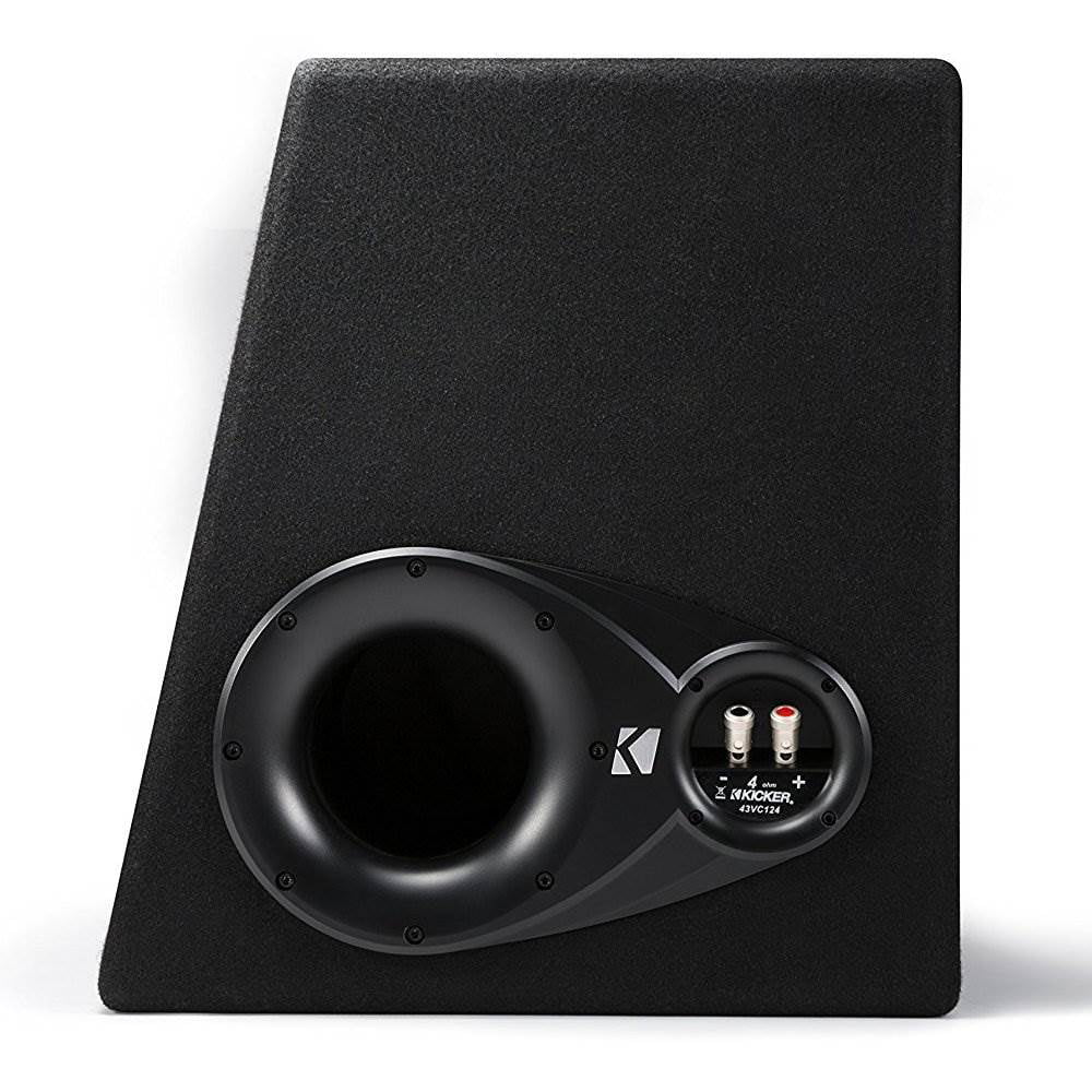 43VC124 Kicker Comp 12 300W 4 Ohm Carpeted Vented Loaded Subwoofer Enclosure 