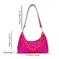 thumbnail image 4 of Bolsos Mano Monederos Femeninos Cadenas Nylon Acolchado Algodón Casual para Fiesta, 4 of 9