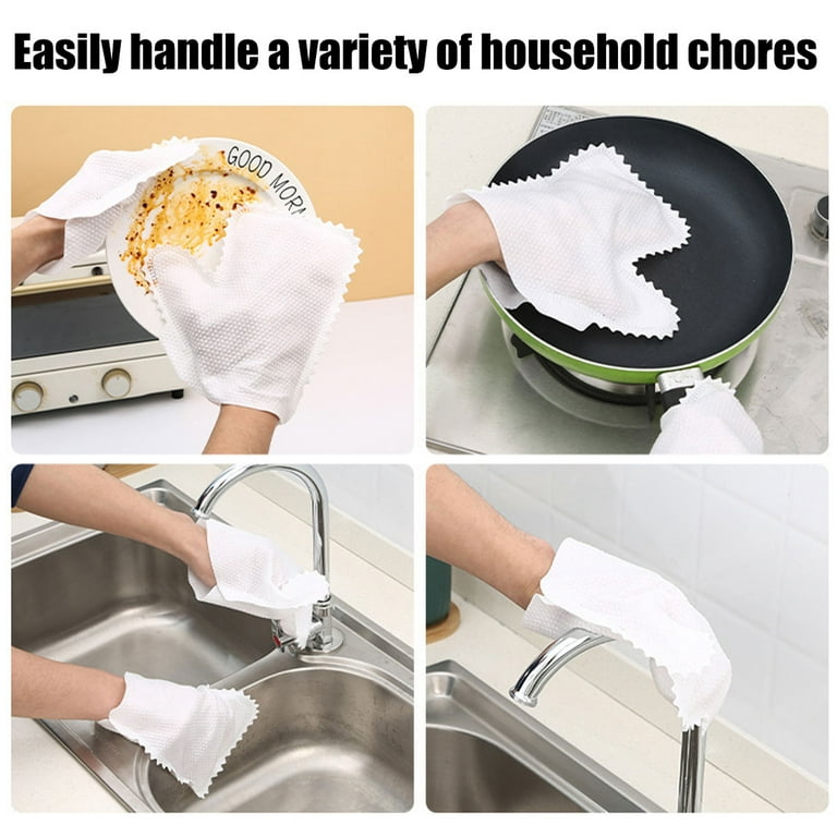 Home Disinfection Dust Removal Gloves Reusable Microfiber Cleaning Gloves  Fish Scale Cleaning Duster Gloves Washable Microfiber Dusting Gloves  Practical Kitchen Scouring Pad for Kitchen Dishes 