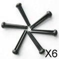 thumbnail image 1 of Pasadores De Puente De Guitarra Acústica Negros De 6x6 Con Incrustaciones De Puntos Blancos, 1 of 3