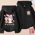 thumbnail image 3 of My Melody Kuromi Cinnamoroll Anime Sudadera con capucha Sanrio Niños Sudadera con capucha Otoño e Invierno Chaqueta con cremallera Linda ropa para padres e hijos, 3 of 5