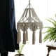 thumbnail image 5 of Cubierta de lámpara colgante tejida con pantal de lámpara de macramé para decoración de dormitorio Yuyangstore Pantalla Macramé, 5 of 8
