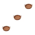 thumbnail image 1 of Moyic Bandeja tejida con asa, ligero para pan y fruta, cesta de almacenamiento portátil para aperitivos de cocina para el hogar, marrón, Type1 NO1, 1 of 6
