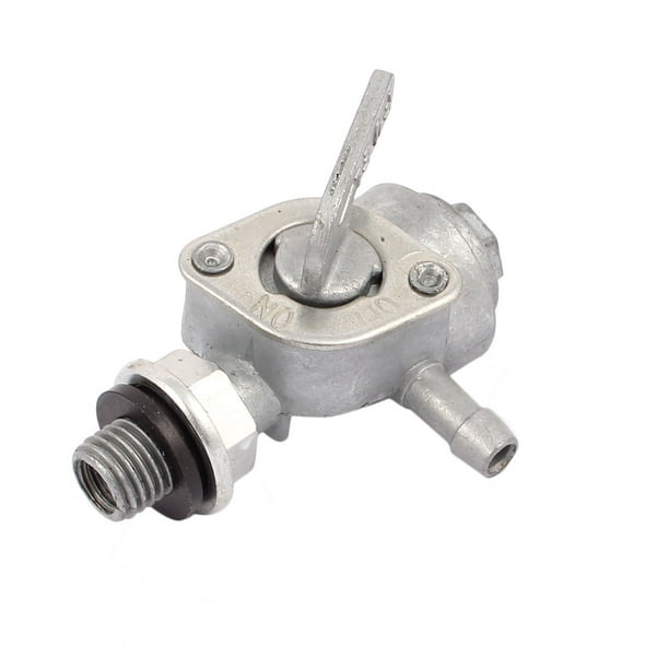 Single 10mm Male Thread Air Compressor Oil Fuel Drain Valve Silver Tone