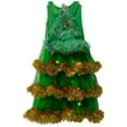 thumbnail image 4 of Christmas Tree Costume for Kids Tree Shape Sleeveless Dress with Hat for Festive Celebration, 4 of 8