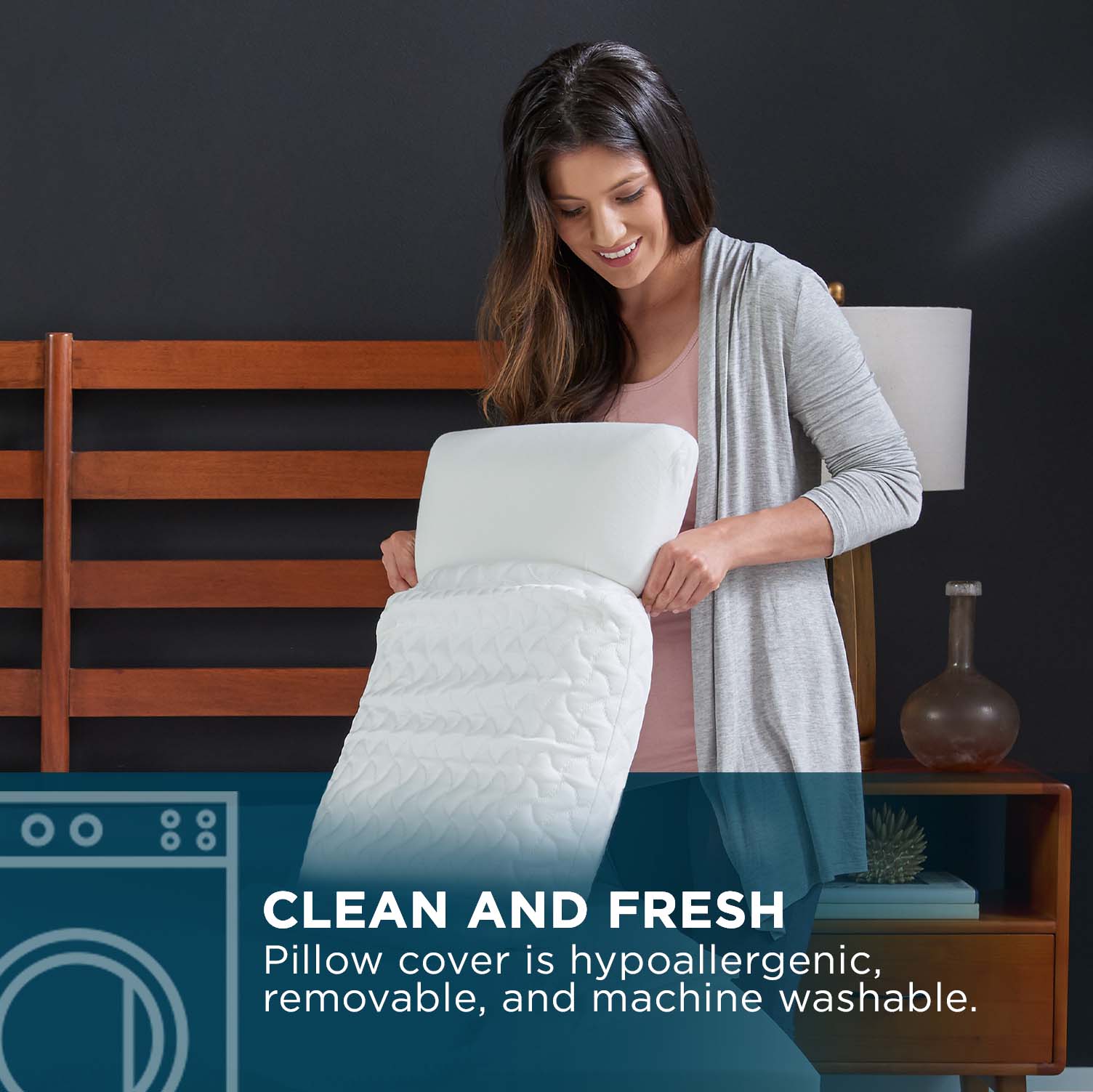 Tempur-Pedic Cloud Memory Foam Bed Pillow Queen 2-Pack photo 7