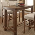 thumbnail image 5 of Furniture of America Sinuata Rustic Wood Rectangle Pub Table in Natural, 5 of 7