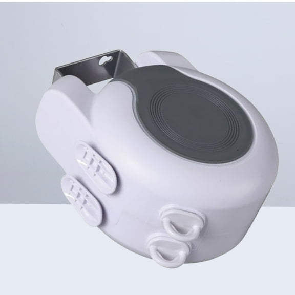 LIFKOME 1Set Indoor Retractable Washing Line 26m with Heavy-Duty Pulley for Clothes Drying