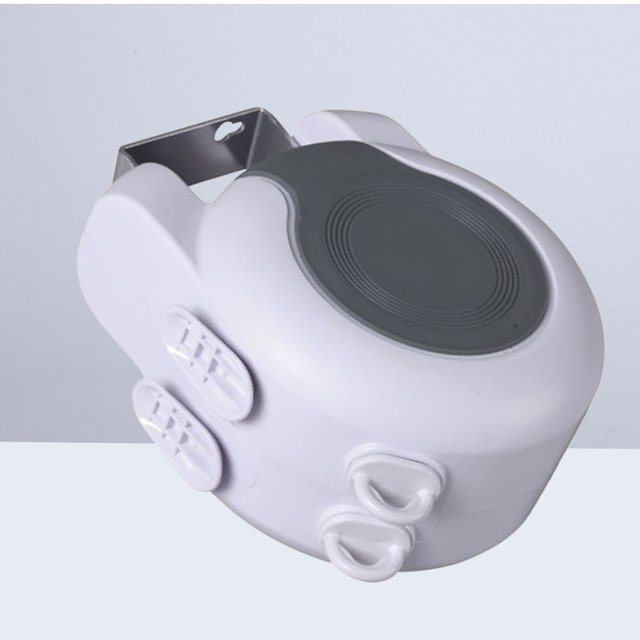 OULII 1Ensemble Ligne de Lavage Rétractable Intérieur 26m avec Poulie Robuste pour Séchage des Vêtements