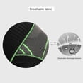 thumbnail image 4 of ziyahi Bandage de Genou de Course, de Cyclisme et de Mise en Forme, Orthèses de Soutien Élastiques, Manchon de Compression de Sport - L - Vert, 4 of 9