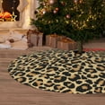 thumbnail image 2 of Cauagu 48" Christmas Tree Skirt Leopard Print Pattern Christmas Tree Decorations Tree Mat for Xmas Decorations Occasion Holiday Home Decor -48", 2 of 7