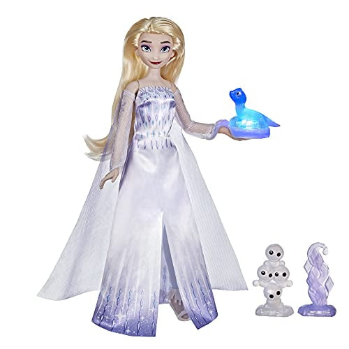 Disney Frozen 2 Parlant Elsa et Amis, Poupée Elsa avec Plus de 20 Sons et Phrases, Accessoires de Poupée de Mode, Jouet pour les Enfants 3 et Plus