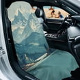 thumbnail image 2 of Bulopur Retro Front Car Seat Cover Towel for Men Mountain Foldable Car Seat Protector with Storage Bag for Hiking Decorative Athletic Towel Fit SUV Sedan Truck 1pcs, 2 of 8