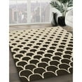 thumbnail image 3 of Ahgly Company Machine Washable Indoor Round Transitional Chocolate Brown Area Rugs, 6' Round, 3 of 7