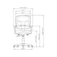 thumbnail image 5 of Lorell® Ergonomic Mesh/Fabric Mid-Back Chair, Swivel Tilt, Black, 5 of 14