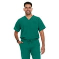 thumbnail image 4 of Hey Scrubs Set Mens Stretch V-Neck Scrub Top with 6-Pocket Scrub Joggers Pants, Elastic Waistband Scrubs for Men, 4 of 5