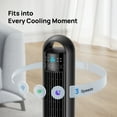 thumbnail image 3 of DREO Tower Fans for Home, 32" Standing Floor Fan, 26 ft/S Bladeless Fan with Remote, 90° Oscillating, 3 Modes, 3 Speeds, LED Display, 8H Timer, Quiet Room Fan, 3 of 10