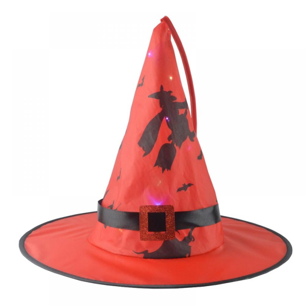 Halloween Decorations Lighted Witch Hats, Hanging Glowing Witch Hats