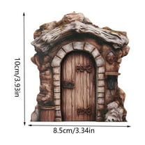 SLYNSHome Resin Garden Miniature Floral Outdoor Decor For Patio Yard For Mom Garden Kit Door And Window For Trees Tree Stump Decor