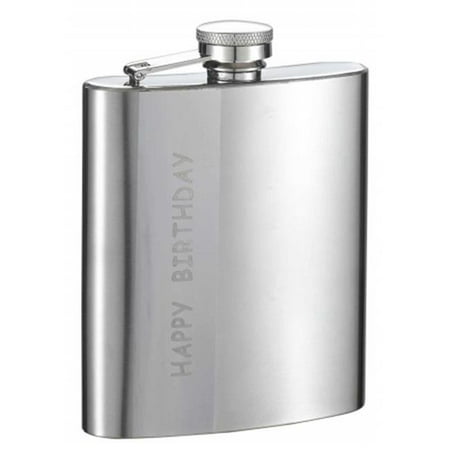 

Its Your Birthday Stainless Steel Hip Flask - 8 oz