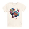 thumbnail image 3 of Turkey Patchwork Print - Youth Short Sleeve Graphic T-Shirt, 3 of 11