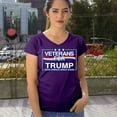 thumbnail image 4 of Veterans for Trump Make America Great Again Women's V-Neck T-shirt MAGA President 2024 Vote Red USA Take America Back Tee, 4 of 7