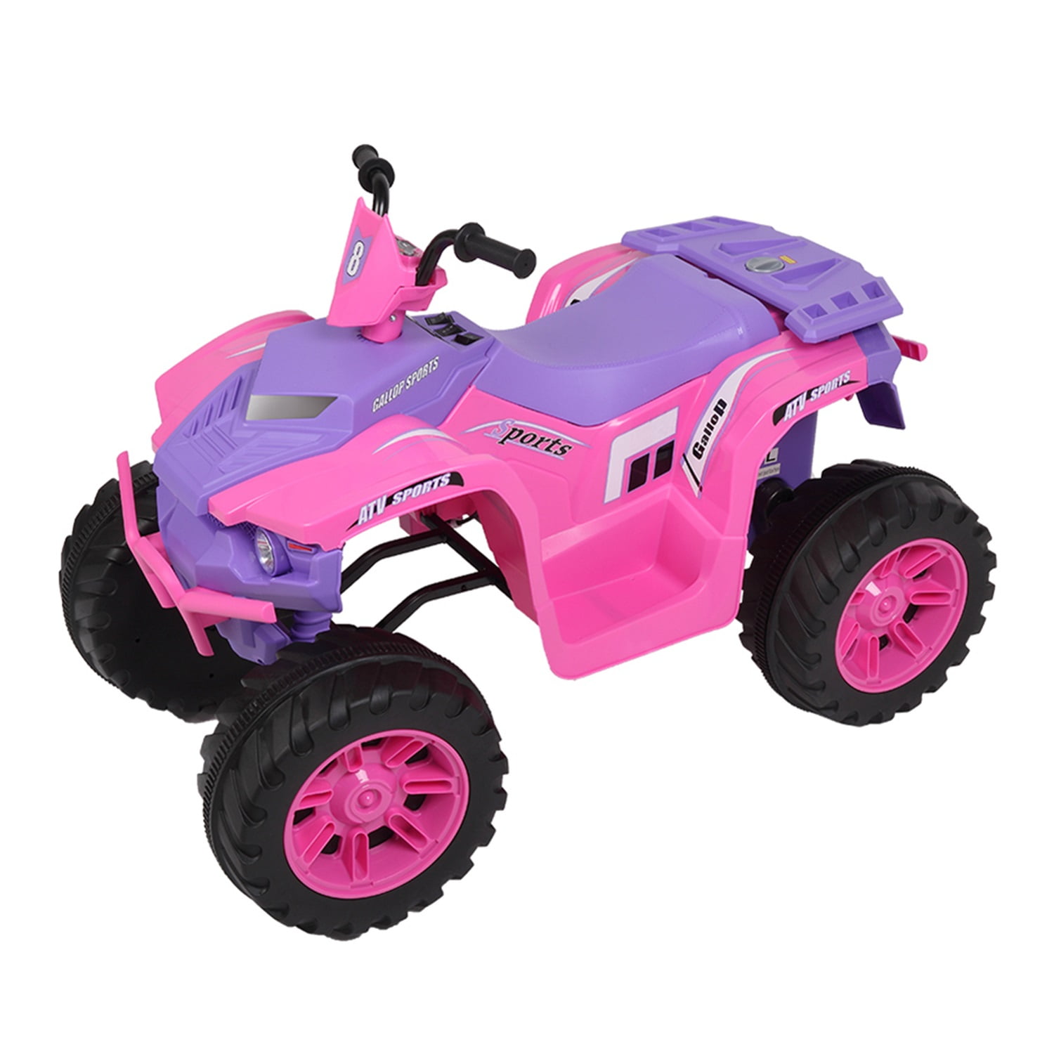 CIPACHO 12V ALL Terrain Vehicle Dual Drive Battery Kids Ride On Cars without Remote Control with Slow Start, Pink CIPACHO 12V ALL Terrain Vehicle Dual Drive Battery Kids Ride On Cars without Remote Control with Slow Start, Pink