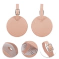 thumbnail image 3 of Unique Bargains 1 Pc Round Luggage Tag for Travelling Pink Polyurethane, 3 of 5