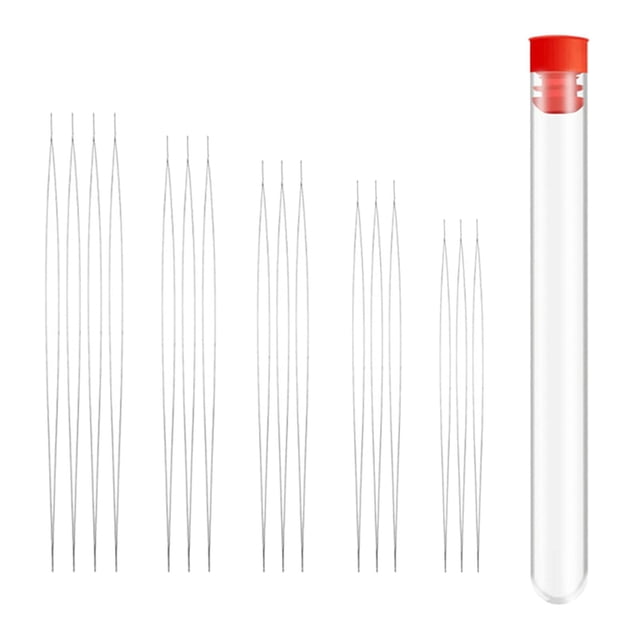 Perlen Nadeln Sortierte GröÃe Threading Werkzeug Seed Perlen Dünne Stickerei 16pcs