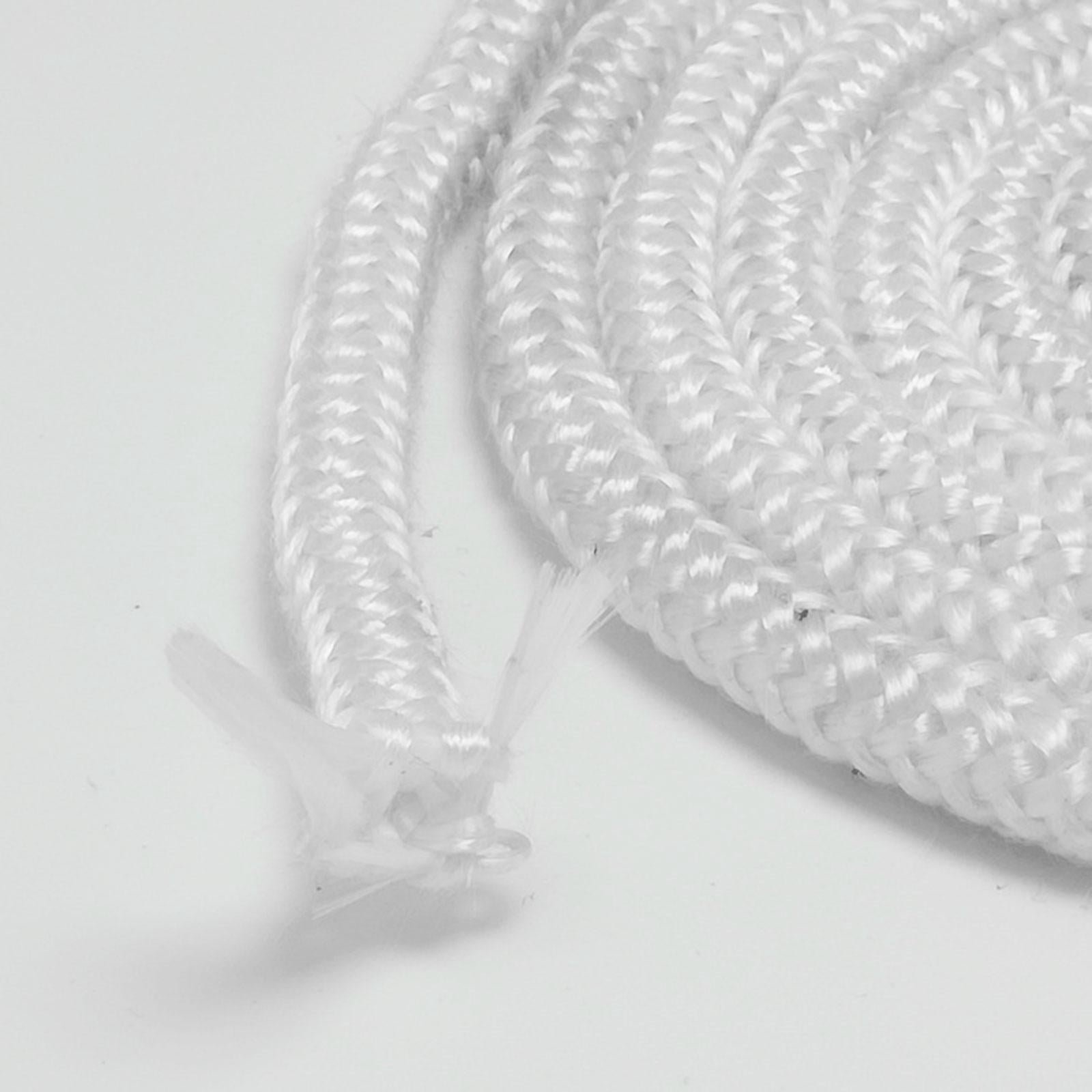 TISHITA Fireplace Door Seal Rope, Door Gasket Fiberglass Rope Seal Fire Resistance High Temperature Gasket Rope 25mmx2m