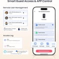 thumbnail image 5 of Veise Fingerprint Smart Door Lock, Keyless Entry, Digital Touchscreen, App Control, Auto Lock, Satin Nickel, 5 of 10
