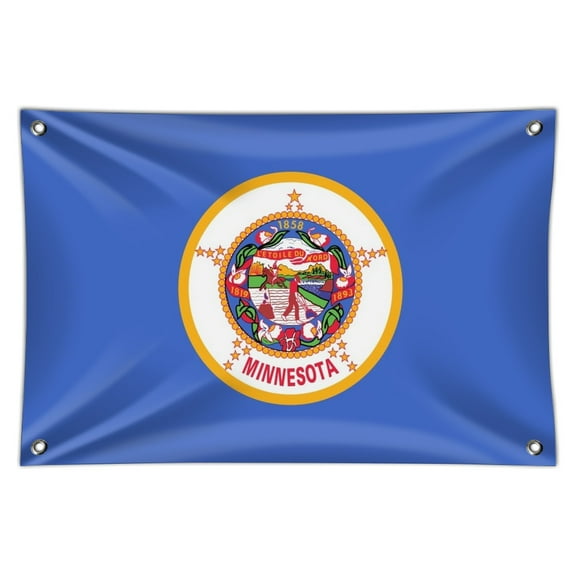 Minnesota State Flag Home Business Office Sign