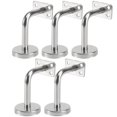 thumbnail image 1 of 5 Pcs Heavy Duty Clothes Hanger Stair Handrail Bracket Pipe Handrail Bracket Staircase Rail Bracket Metal Stair Railing Bracket, 1 of 3