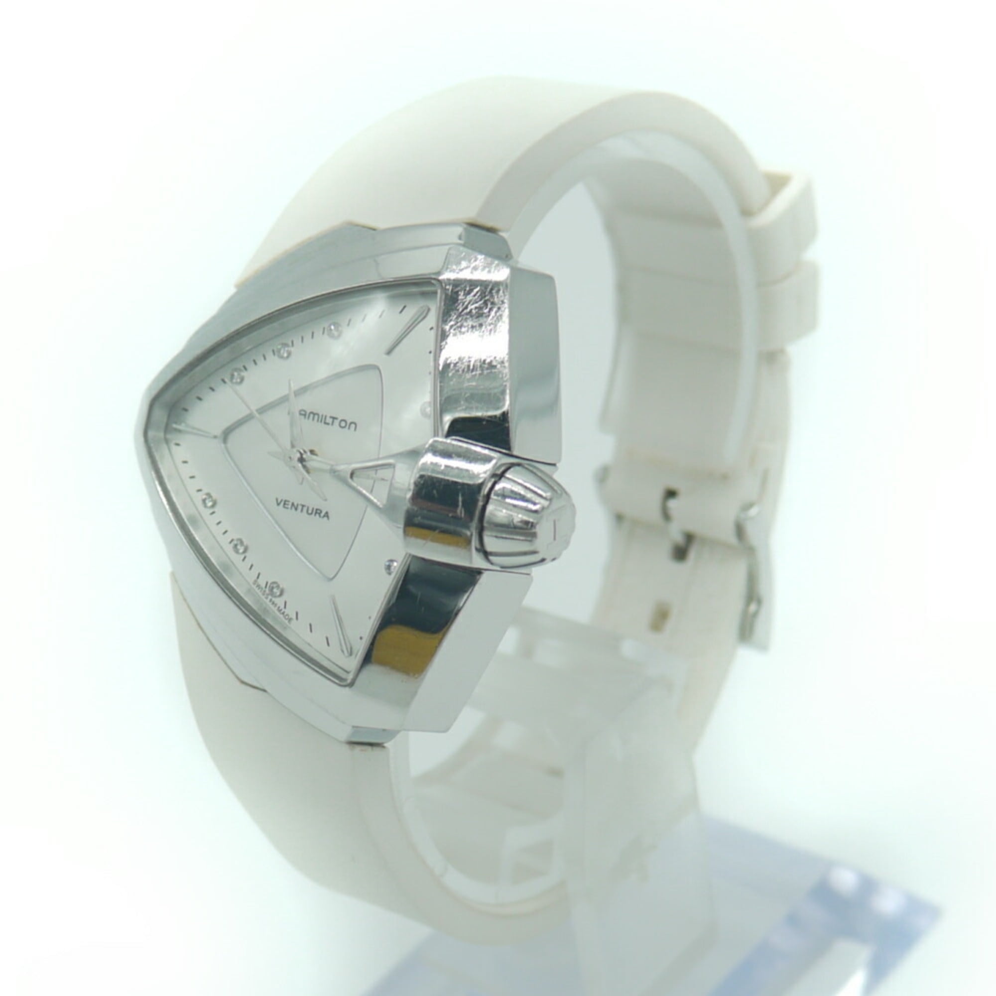 Pre-Owned HAMILTON Hamilton Ventura S 9P Diamond Quartz Pre-Owned HAMILTON Hamilton Ventura S 9P Diamond Quartz